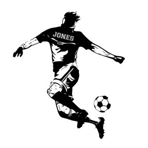  Wallsticker - Football / Personalised  