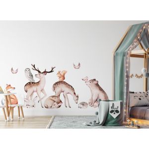 Wallsticker -  Forest Land Animals