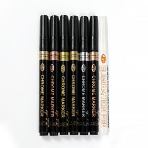 Chalkboard Marker / Metallic Colour Pens and Wipe-Out pen / 7 pcs